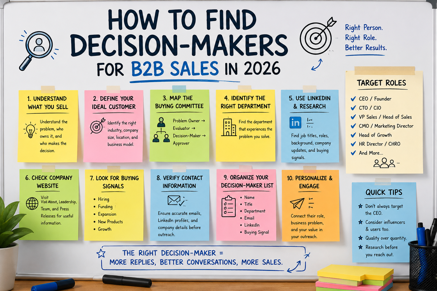 How to Find Decision-Makers for B2B Sales in 2026